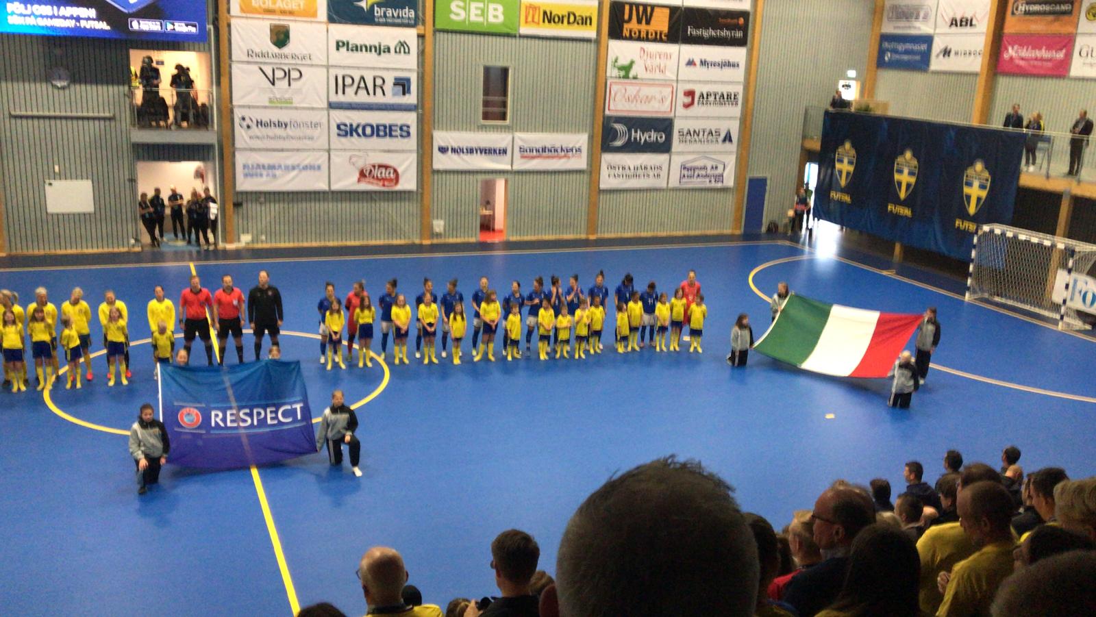 L’Italia femminile battuta 3-2 dalla Svezia nella prima amichevole