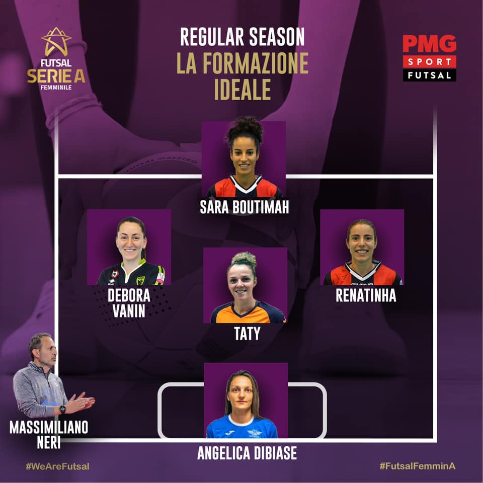 Top 5 PMG Sport Futsal: il best team della A femminile votato dal pubblico
